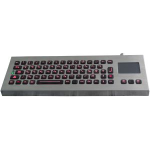 China IP65 weatherproof Industrial Keyboard With touchpad, desktop backlit keyboard on sale