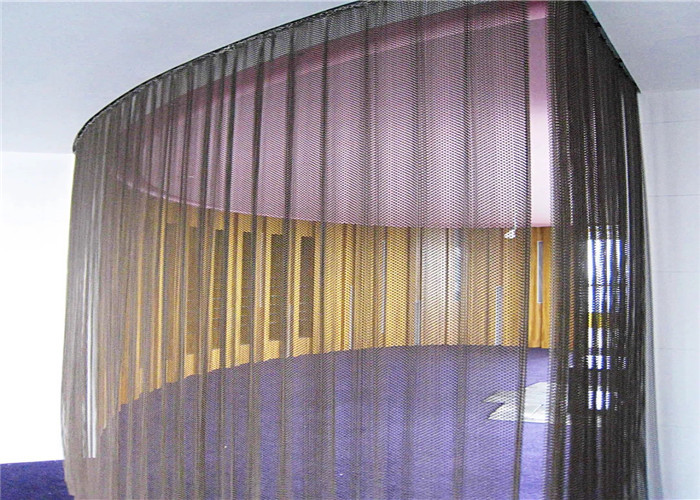 Anodic Oxidation Metal Coil Drapery/ Metal mesh shower curtain