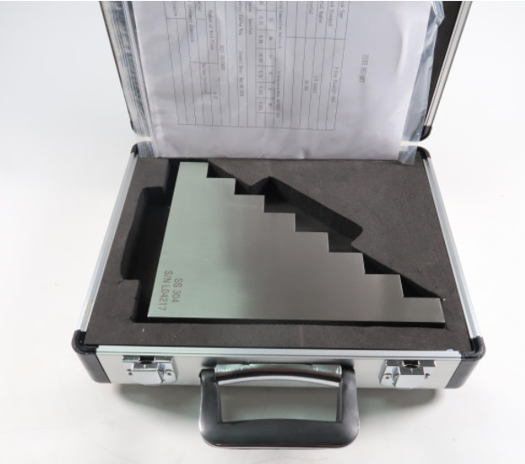 8-Step Wedge Test Block 25-200mm Calibration Stainless Steel