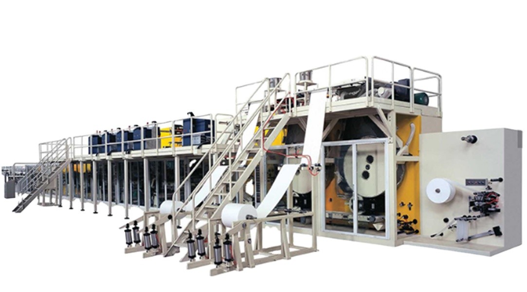 Factory production of baby diaper machine sanitary napkin with semi-automatic machines