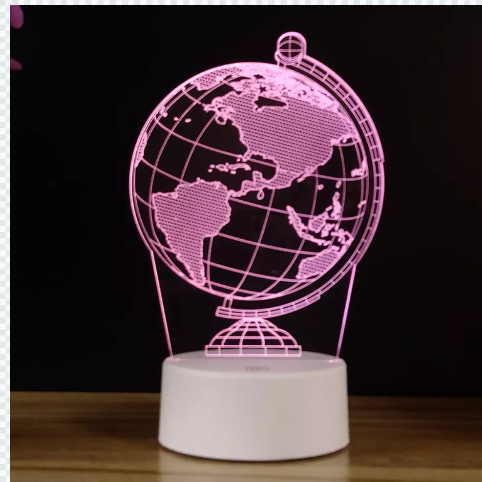 Changeable USB 188mm 3D Led Illusion Lamp 3d Illusion Decorative Lights