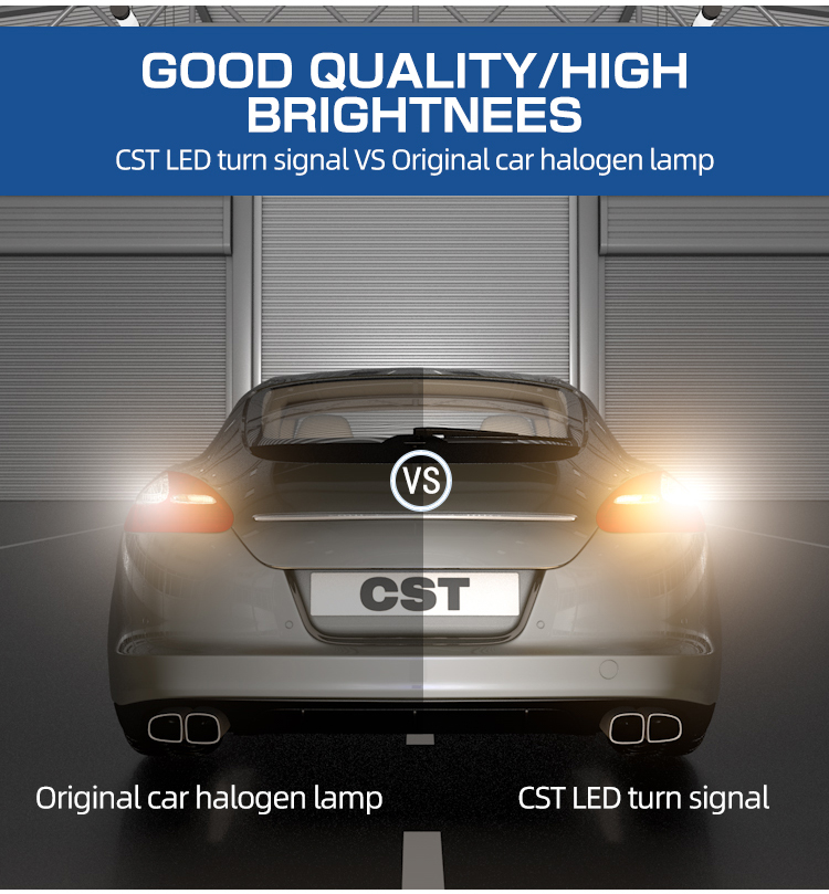 Dual Color Switchback Canbus P21w Led 1156 1157 7443 3157 T20 Led Auto LED Turn Signal Brake Light