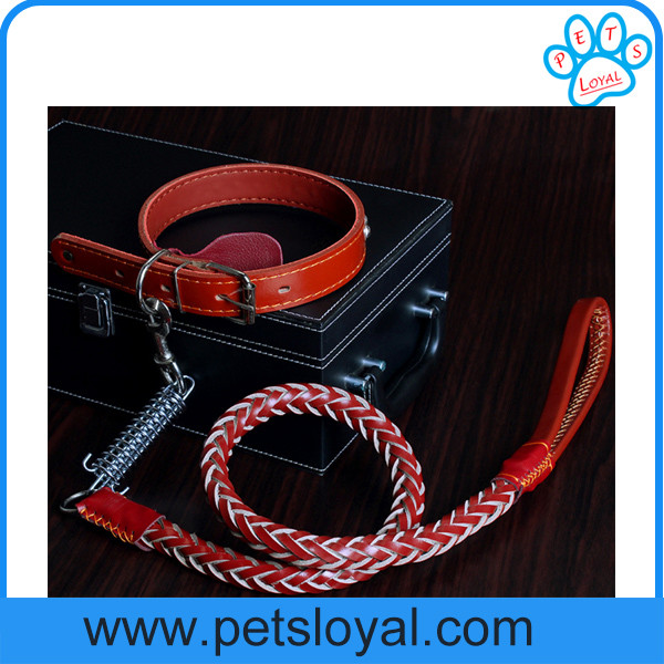 Hot Sale Leather Dog Leash Collar China Factory Wholesale