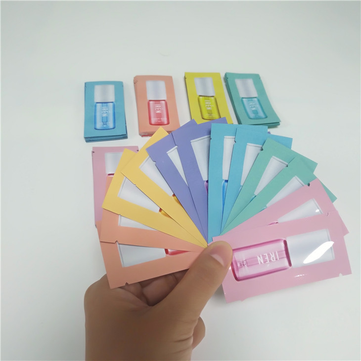 Aluminum Foil Cosmetic Facial Packaging Bag Printed 3 Sides Seal Mask Packet Eye Mask Packaging