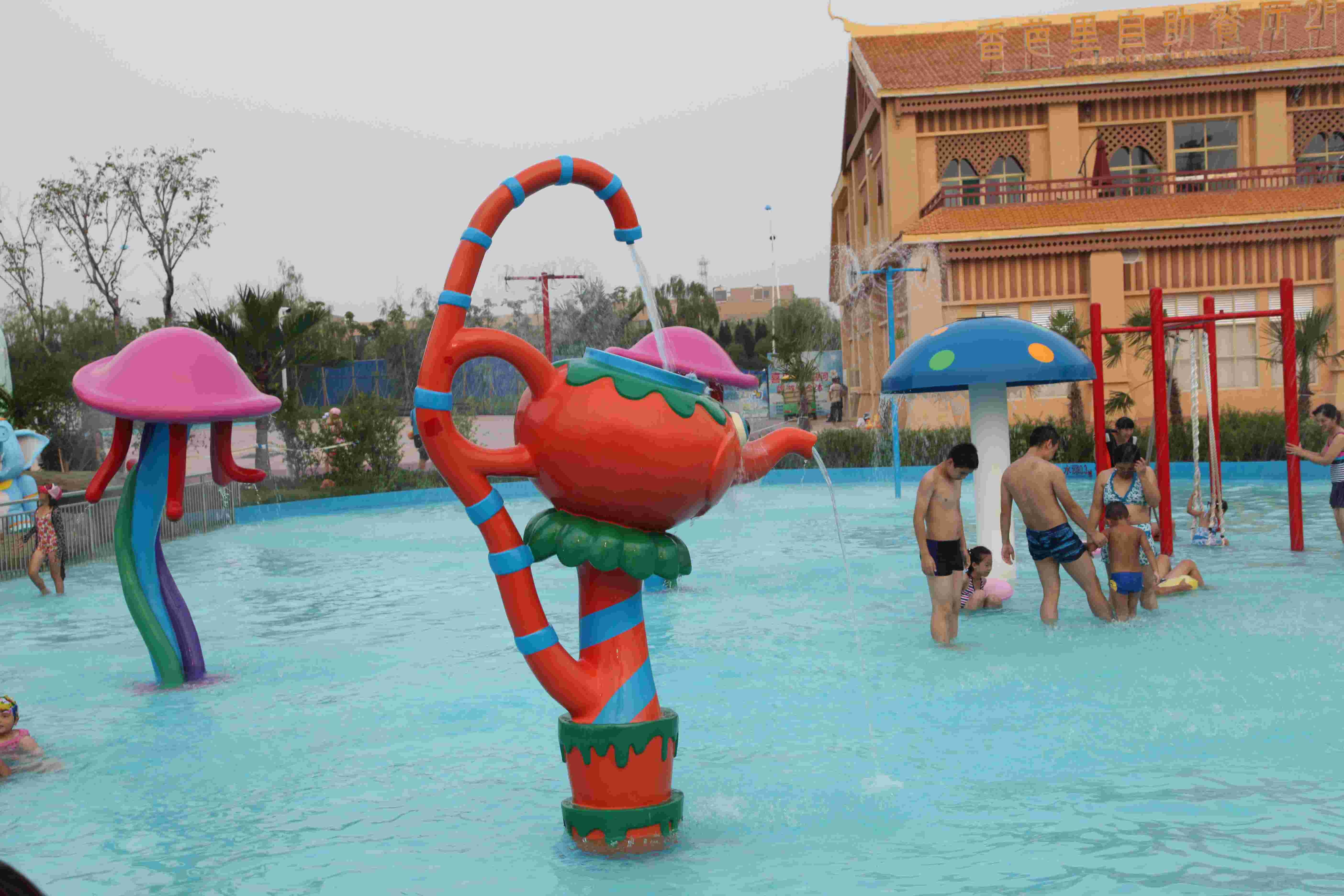 Water Playground Equipment Aqua Play Kids Water Game With Teapot Spray