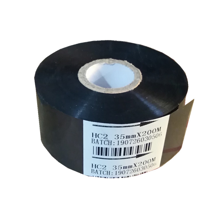 black hot stamping date coding foil for PVC,OPP,PET,PC,PP,Plastic