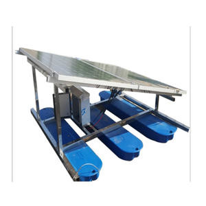 China Lake Solar Paddle Wheel Aerator Stainless Steel 50m2 Fountain Aerator For Pond on sale