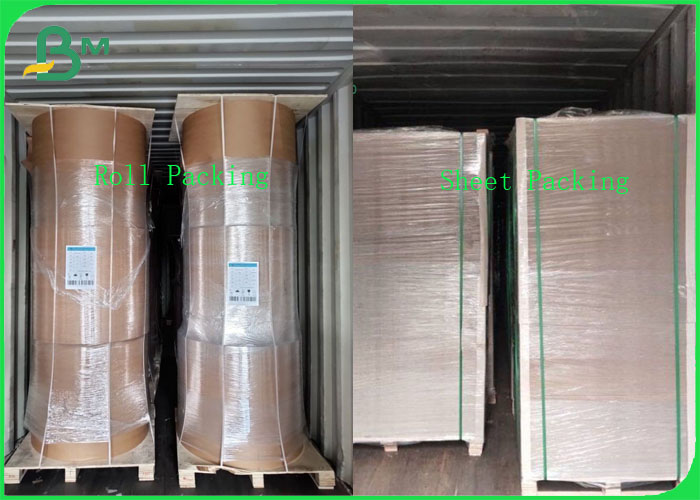 FSC Certificated 50 - 250 GSM Ecological Bamboo Kraft Paper Sheet For Envelope Making