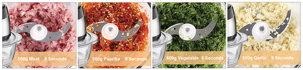 Mini Meat Blender Chopper Electric Food Vegetable Stainless Steel Meat Grinder