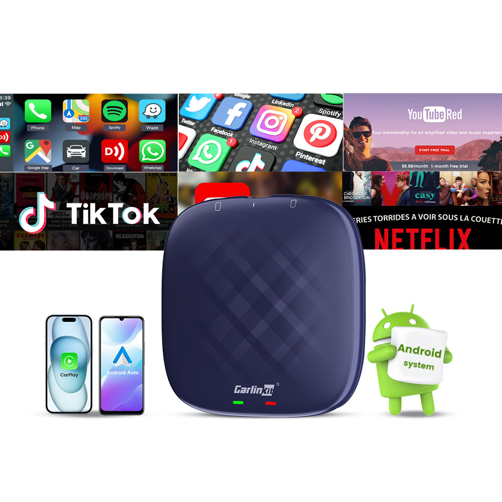 Autolink Carplay to Multi Media - Carplay AI BOX Tbox-plus Sim Card GPS Navigation 8+128G Wireless Carplay Ai Box Android 13 Car Play