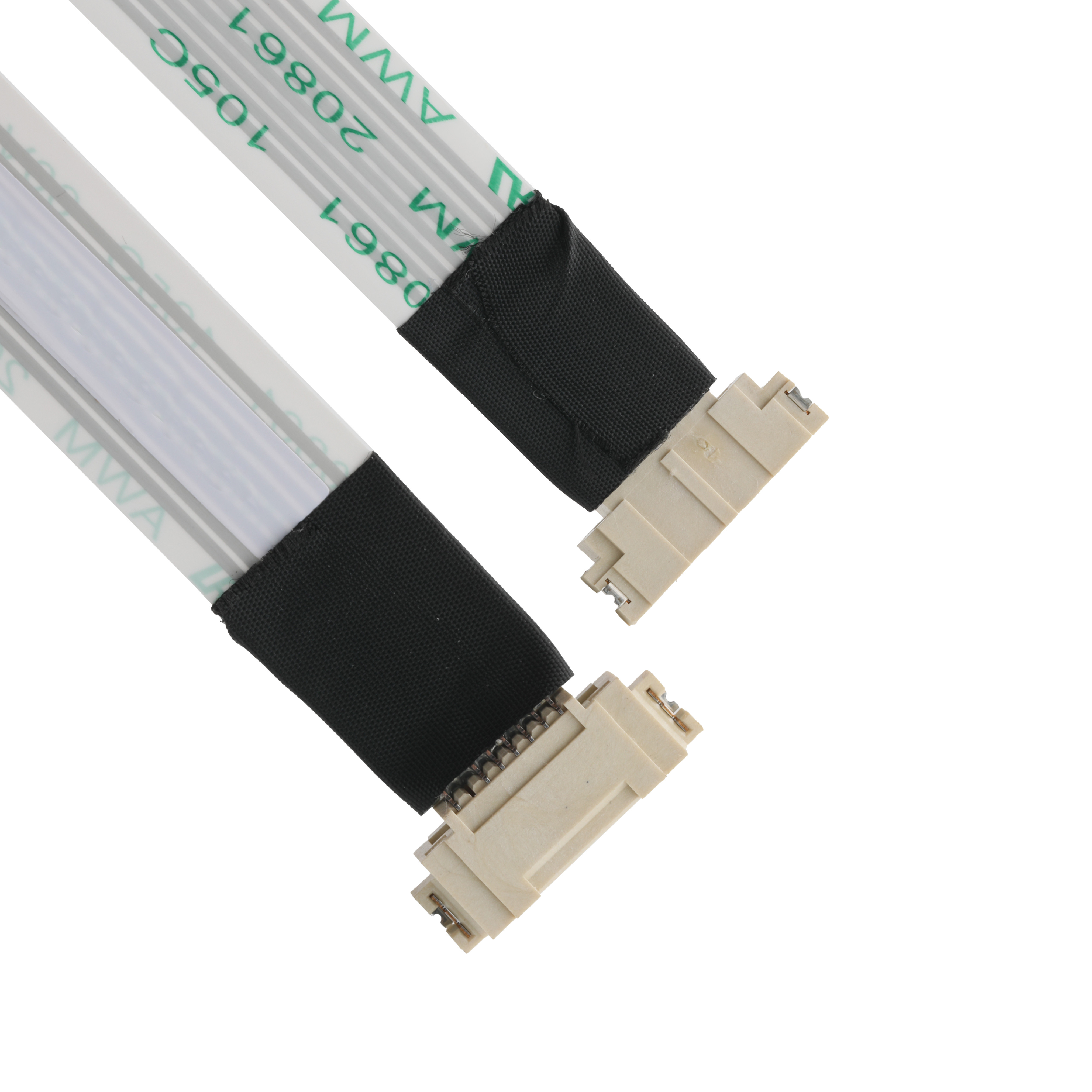FFP / FPC HS100-L08N-N62 Black To White IS100-L08T-C46-C Pitch 1.0mm OEM / ODM