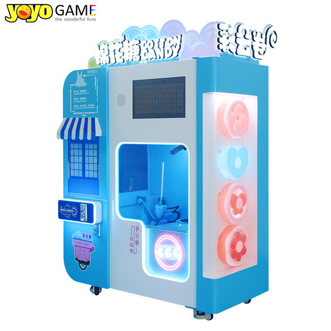 Full Automated Cant Cotton Vendon Machine Commercial Vending Candy Cotton Machine