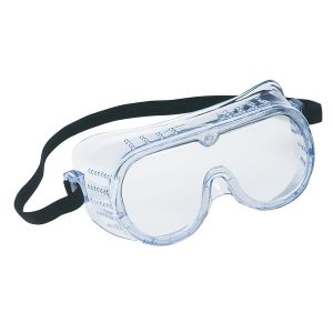 China Anti - Scratch Safety Protective Goggle PVC Frame Chemical Resistant Durable on sale