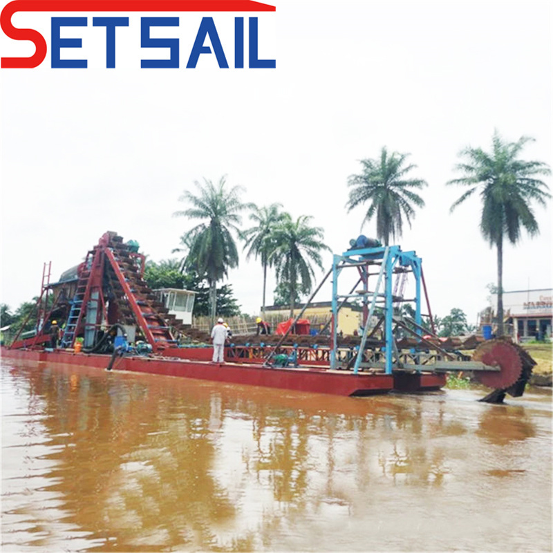 Reasonable Price Chain Bucket Gold Mining Dredger for River Diamond