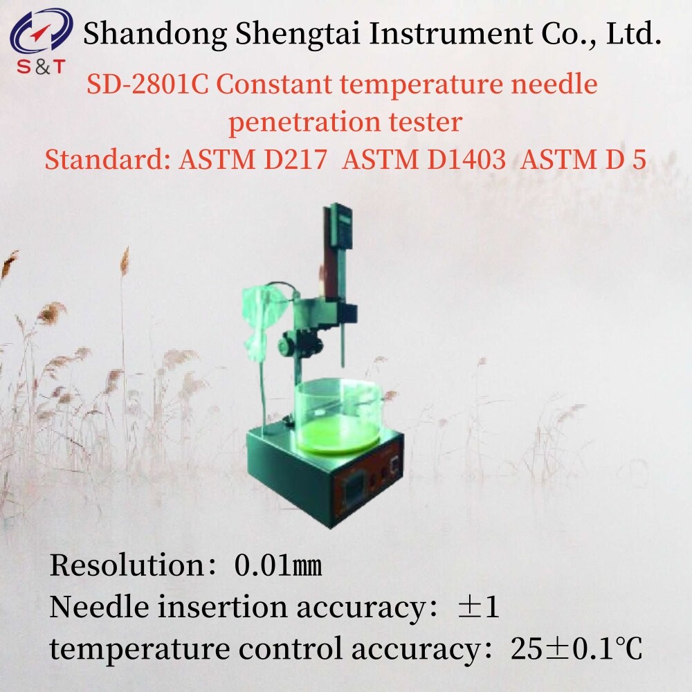 Resolution 0.01㎜ Constant Temperature Needle Penetration Tester Accuracy ±1 Weight 11kg