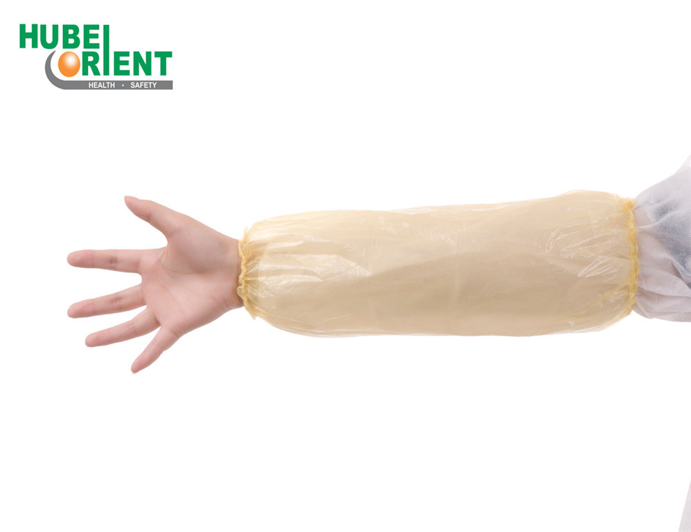 Various Color Waterproof Disposable PE Oversleeves For Protect Arm And Prevent Pollution