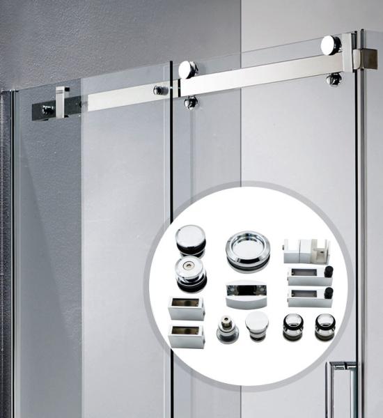 High Quality Frameless Zinc Alloy Sliding Glass Door Hardware Shower Door