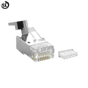  Modular Network Cable Accessories Cat7 RJ45 Plug 8P Connector 8P8C Shielded Manufactures