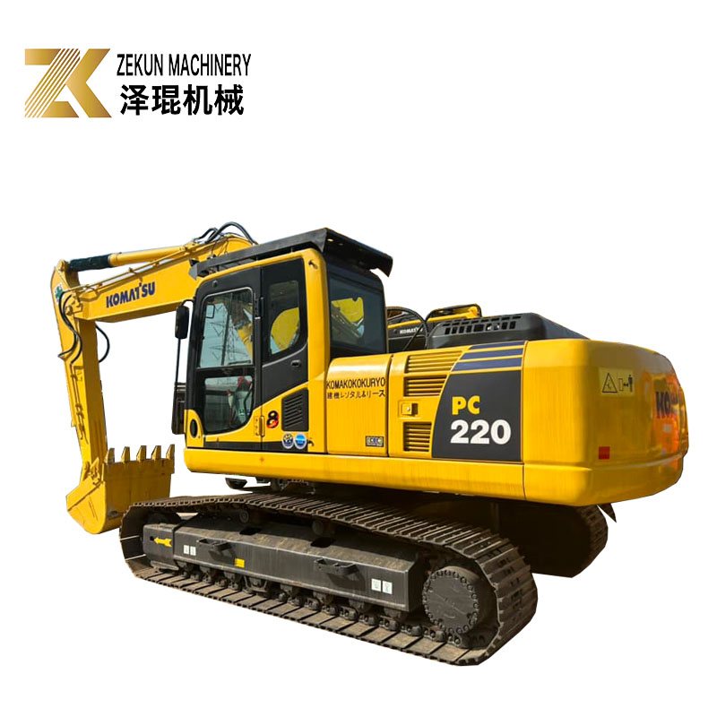 Second Hand Komatsu PC220-8 22T Used Crawler Excavator 1.26m3 Bucket