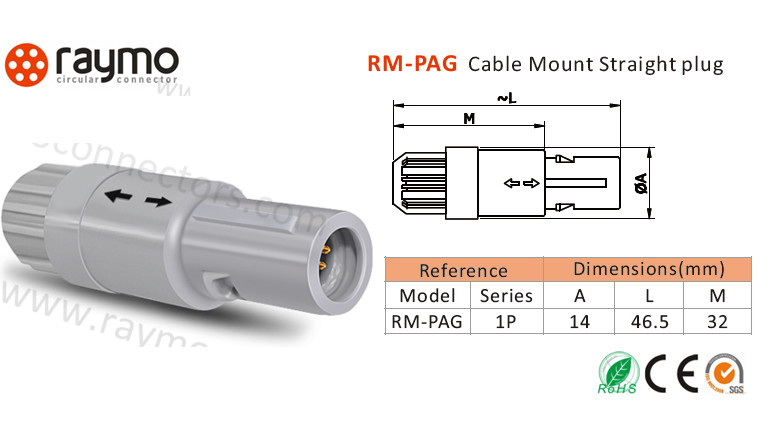 Waterproof Plastic Wire Connectors Precise Size Field Wireable Assembly Easy Operation