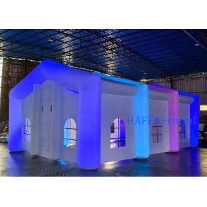 Large Inflatable Cube Tent with LED Lighting For Large Gathering Events Parties