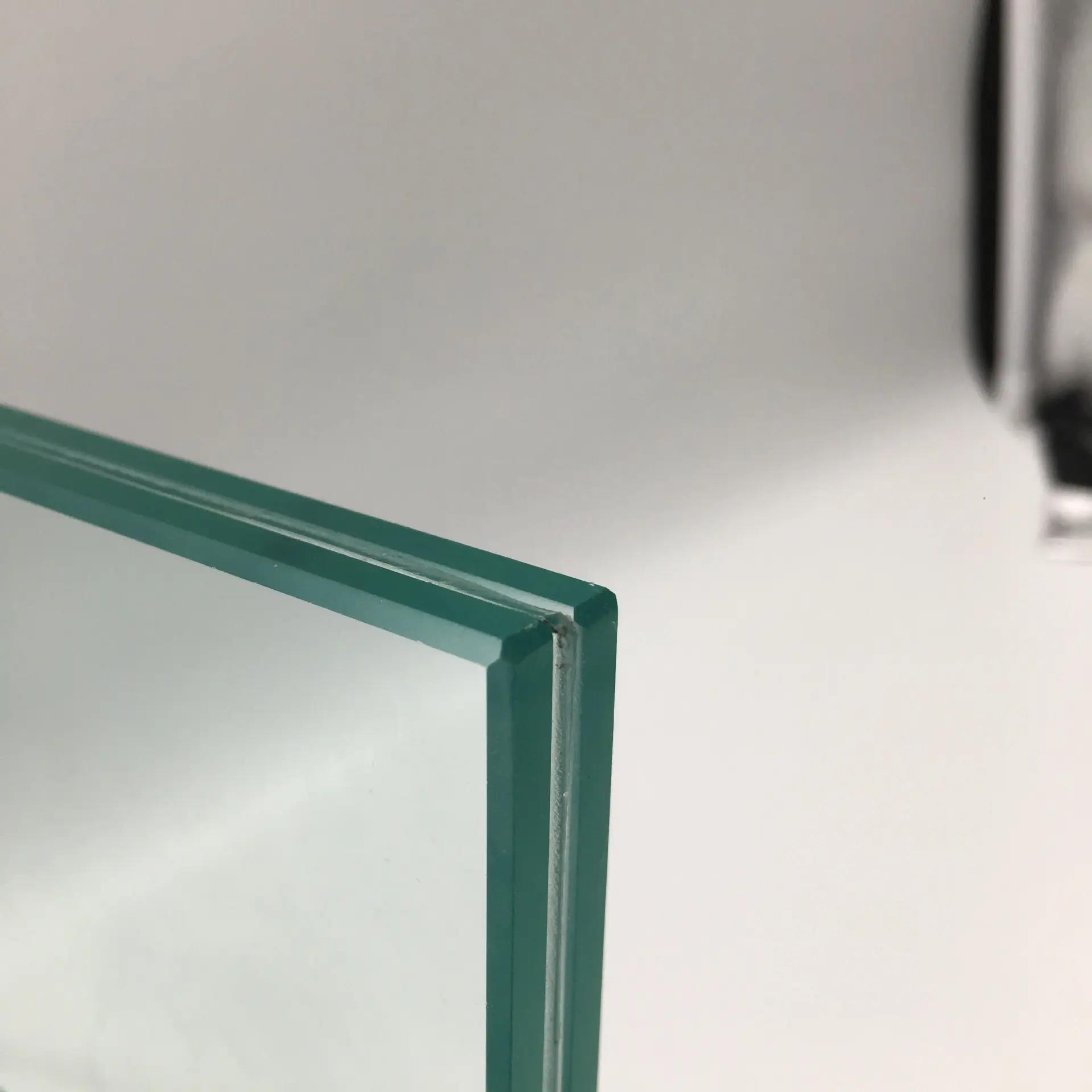 Hollow Curved Dark Gray 1.52" PVB Float Glass Mirror Clear Tinted Sheets