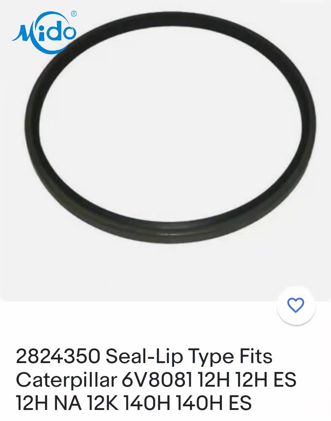 6V8081 2824350 MOTOR GRADER LIP SEAL 12HNA 140HNA 160HNA 163HNA 12H 12G 140H 140G 130G 160G 160HES
