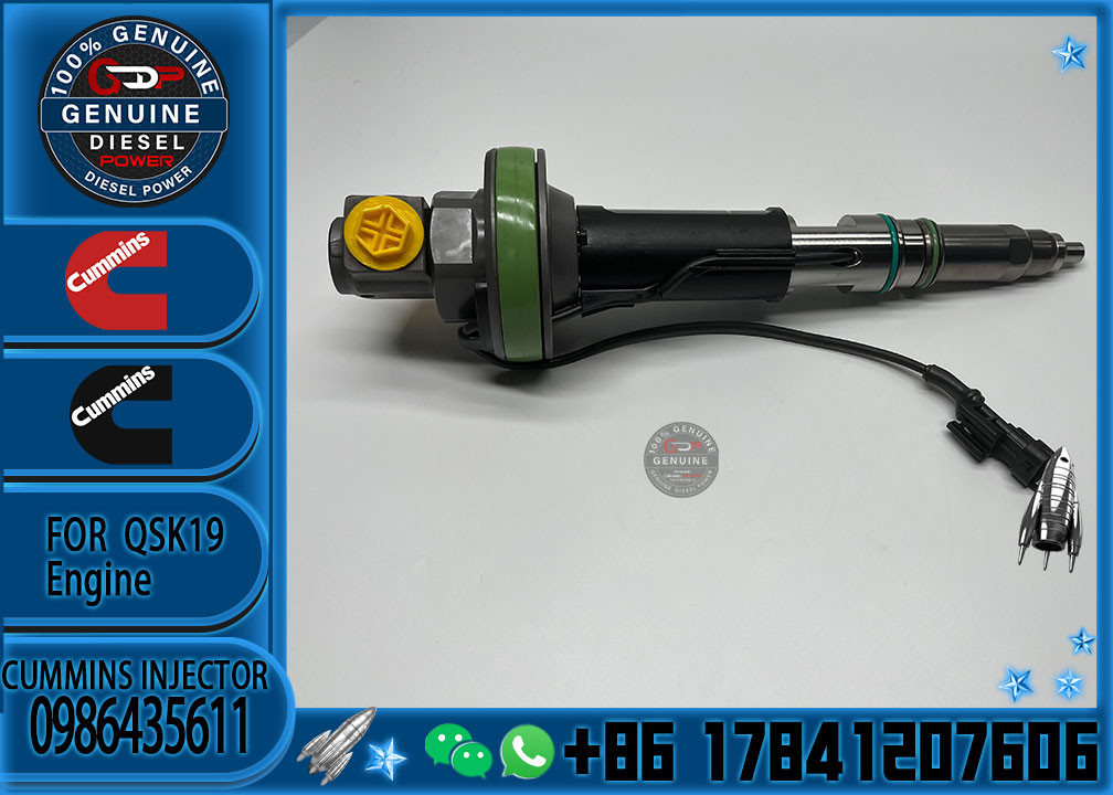 Diesel Fuel Engine parts diesel fuel injector 0986435611 for Cumminns QSK19 engine