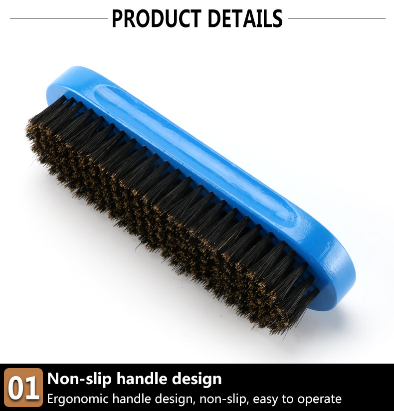 100% Boar Bristle Soft/Medium Hard Beard Brush for Men Customized Logo Design by Abeis