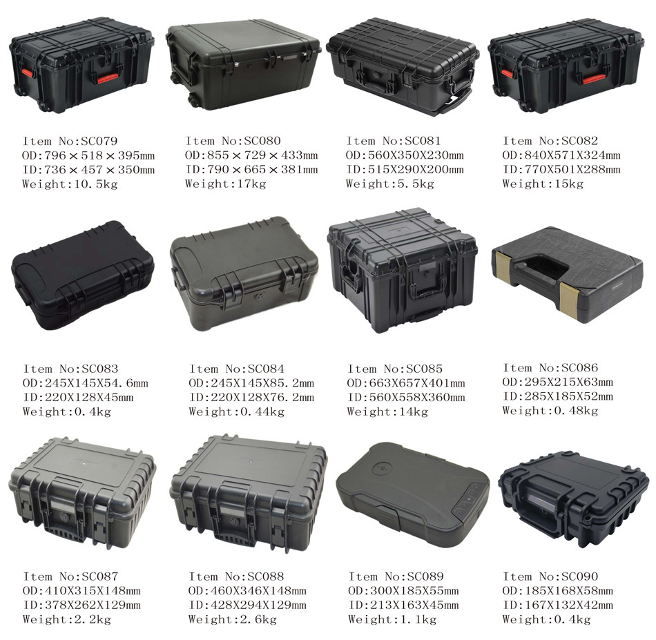 Moisture Proof Plastic Tool Storage Cases Dust Proof Waterproof Drop Resistant