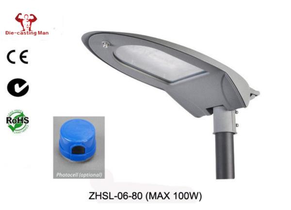 Road / Industrial Area LED Street Light Housing 100w Wattage Die Casting