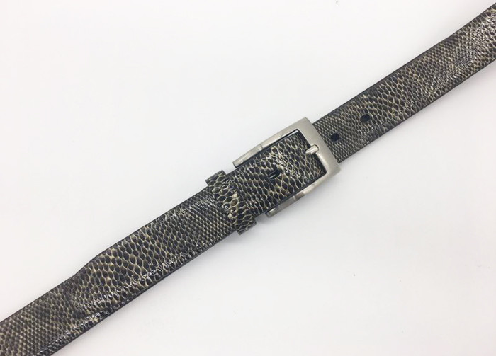 1 1/4 Wide Womens Genuine Leather Belt Bright Snake Grain Dress Belt BRACHI