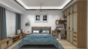  Modern Design Of Bedroom Furniture In Wall Closet And Open Door Wardrobe Cabinet With Home Office Reading Desk Table Manufactures