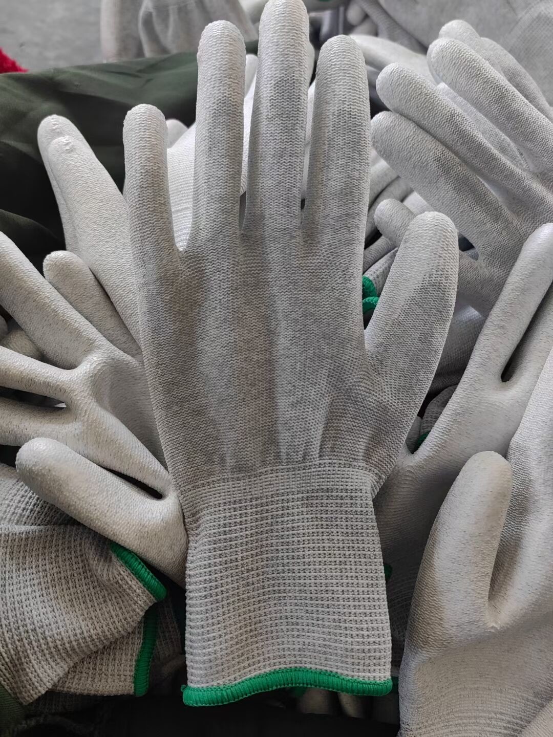 Lightweight White PU Coated Gloves Size 8 Size 9 Size 10 PU Work Gloves