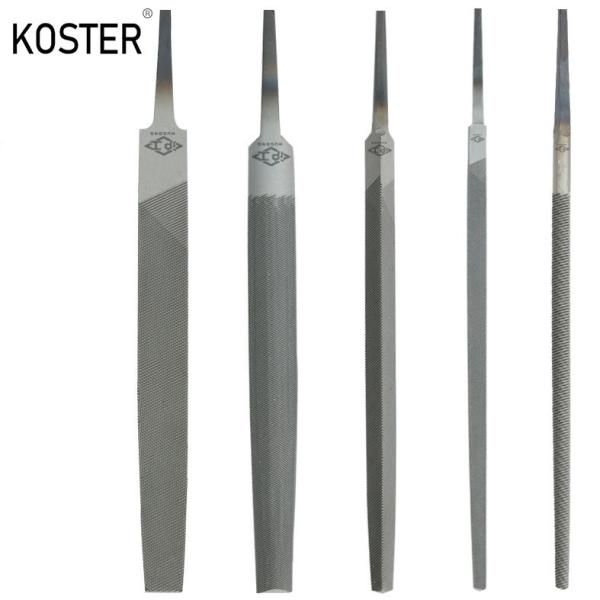 6PCS Round Carbon Steel File Set with Plastic Carrying Case and Customization