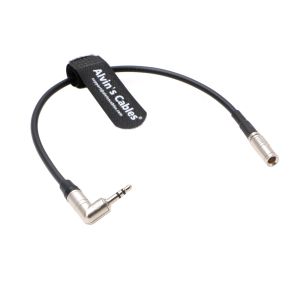 Timecode Cable For Canon R5C DIN 1.0/2.3 To 3.5mm TRS 90 Degree Time Code Cord Compatible With Tentacle Sync Manufactures
