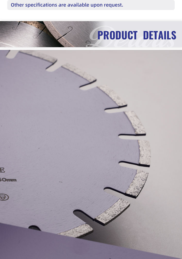 24 Teeth per Inch D350mm Diamond Saw Blade for Professional Stone Concrete Cutting