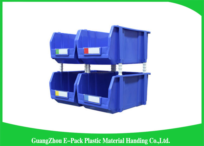 Top Plastic Solid Warehouse Storage Bins Space Saving Long Service Life PE