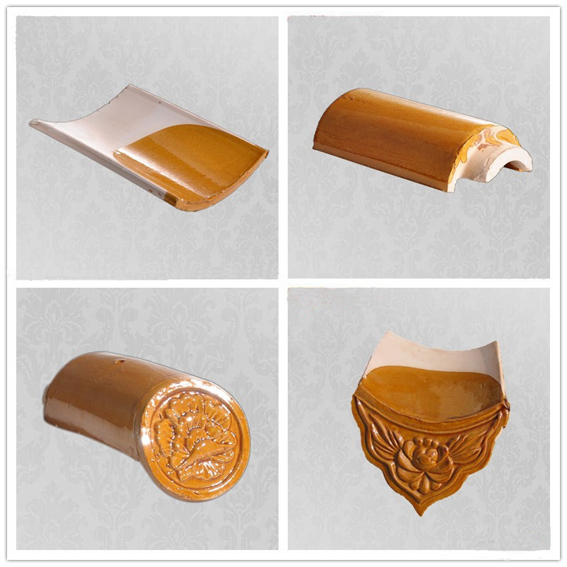 Handmade Chinese Glazed Roof Tiles Ceramic Malaysia Temple Asian
