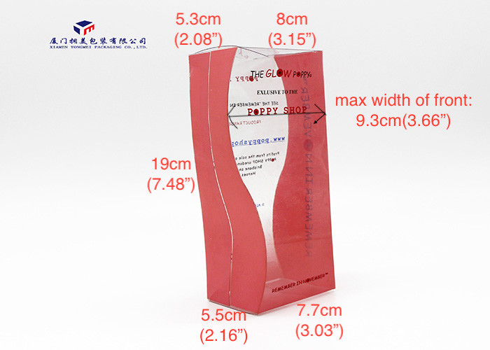 Vase Shape Custom Plastic Box Packaging Pink Color Unique Design For Gifts