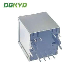 DGKYD511B002AA1A8D 180 Degree RJ45 Connector 8PIN With Lamp And Shielded Socket