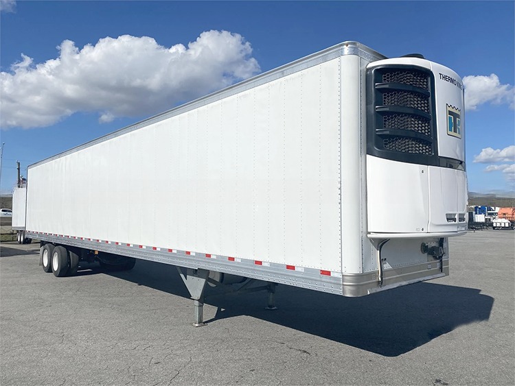 Semi-Trailer Truck 2 Axles 8 Wheels 40ft 48ft 53ft Flatbed 12R22.5 Tyre Insulated Van Reefer Steel Iron Material TS16949 Certificate