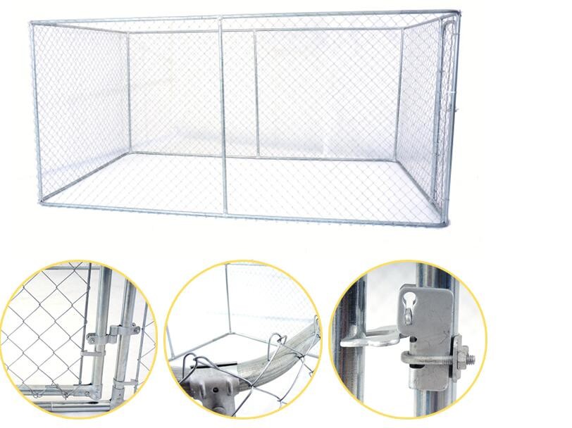 ISO Approved Dog Security Fence Chain Link Fence Panels For Dog Kennels