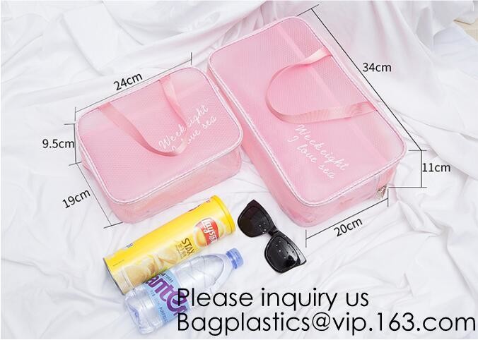 Promotion Travel PVC Cosmetic Pouch,PVC Makeup Bag Pouches Tote Clear Transparent Cosmetic Travel Bag For Sale