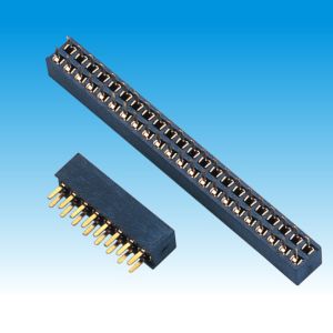 2.0 mm Pitch H 4.3 Dual Row Female Header Connector Straight Type