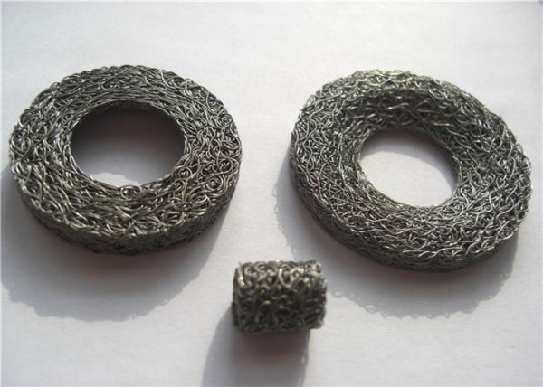 OD30mm Cylindrical Anti Vibration Mount SS304 SS316 Compressed Wire Mesh 0.09mm
