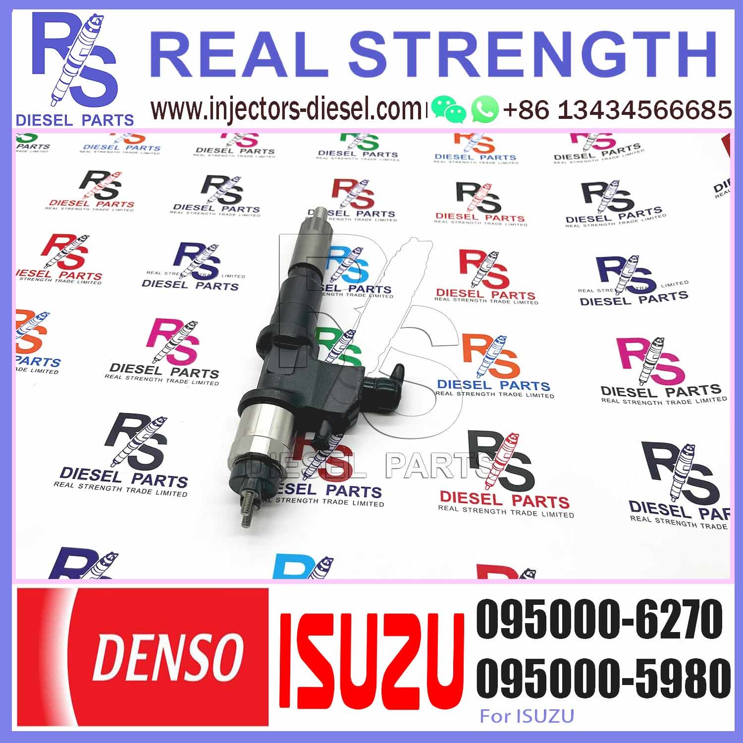 Original fuel injector 095000-6270 for common rail diesel engine injection nozzle 8-97610254-0