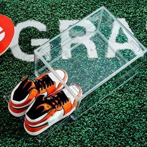 Custom Clear Transparent Acrylic Sneaker Display Case GLOSSY