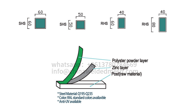 1.5m High V Mesh Security Fence With Posts And Clips