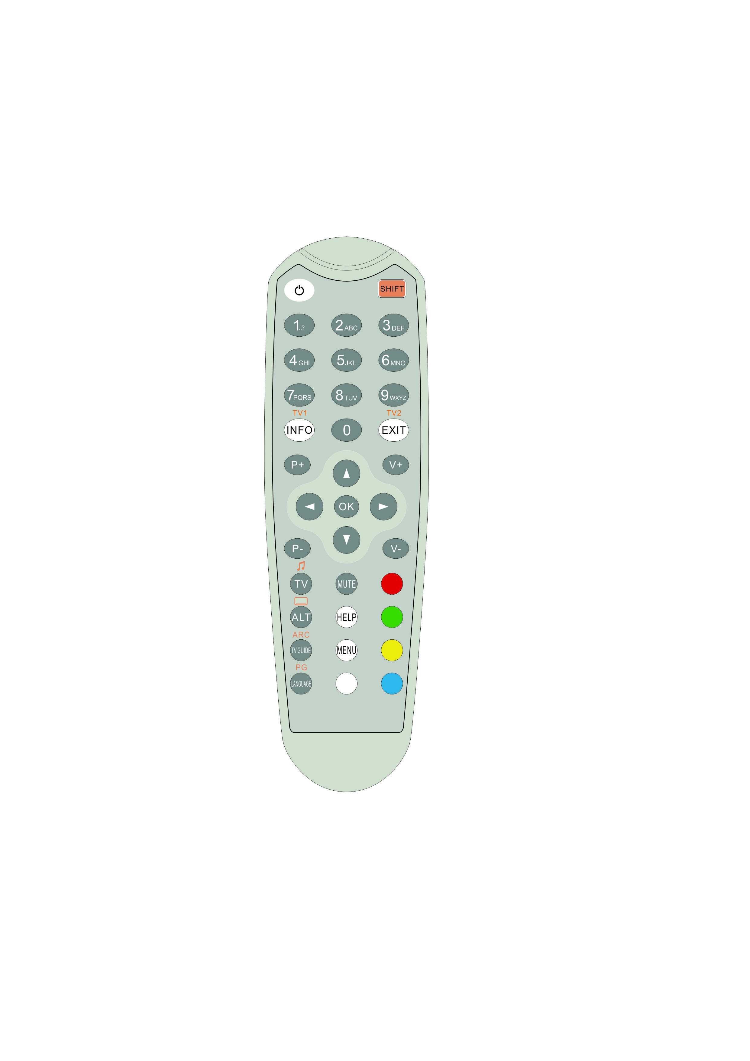 Fashionable Intelligent Remote Control For Set Top Box Strong Anti Interference
